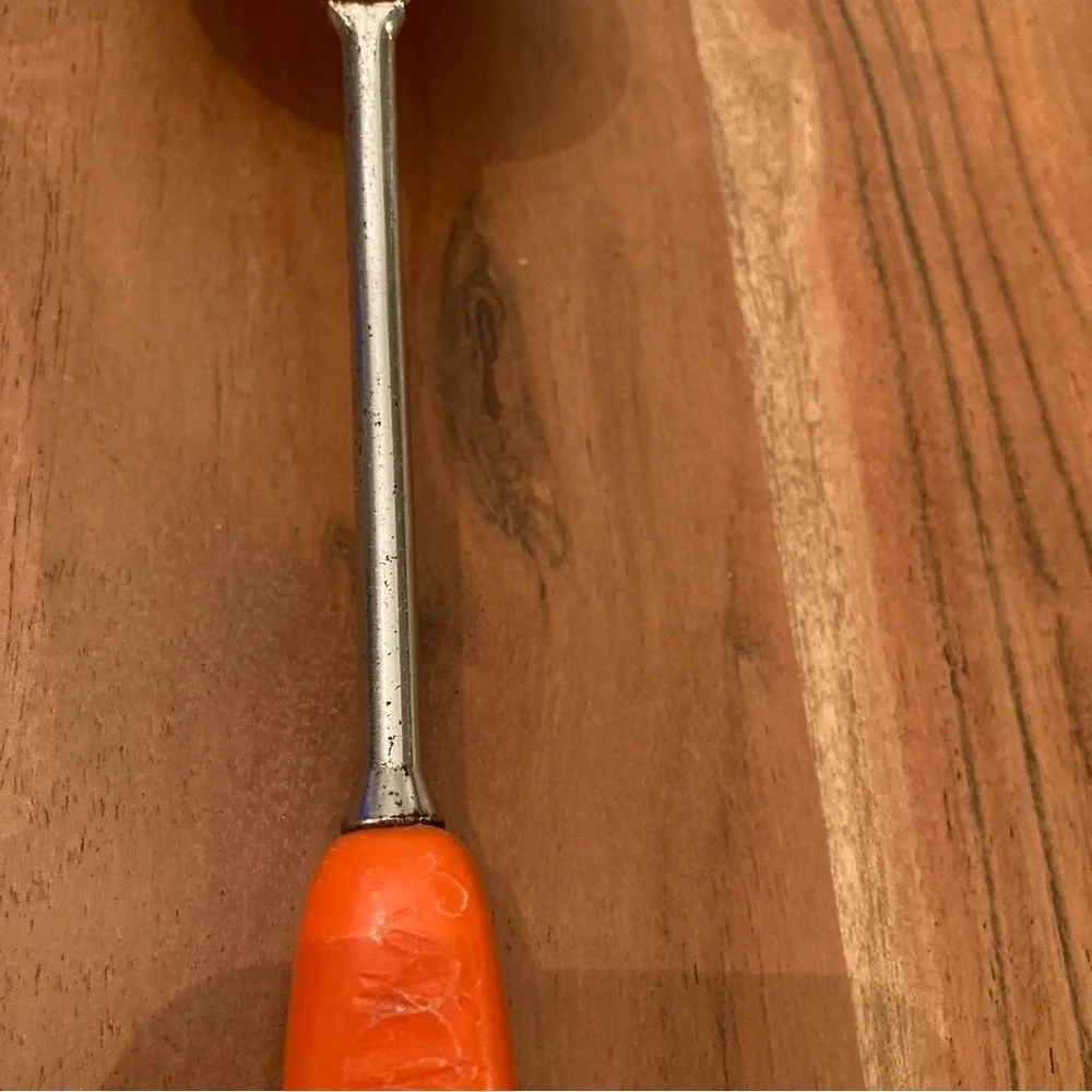 Vintage‎ probus Orange and Tan Nylon Cooking Spoon